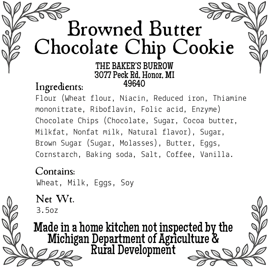Browned Butter Chocolate Chip Cookie